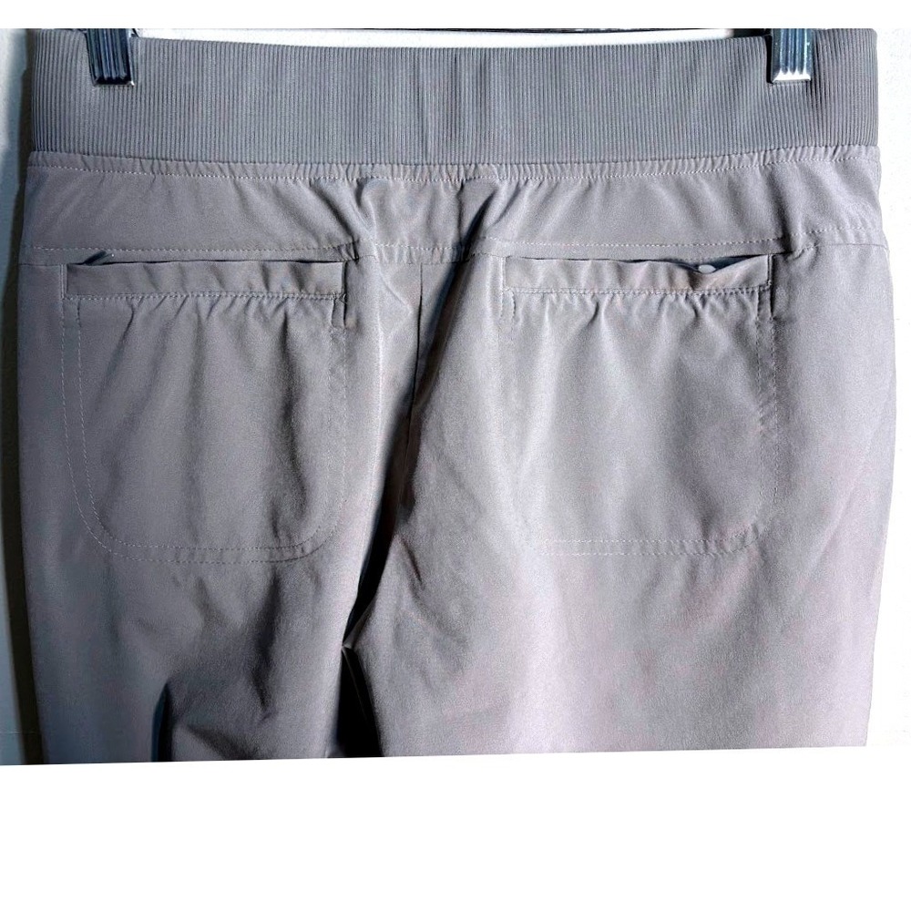 Athleta Gray Jogger Midtown Ankle Pants Women's Size 4P Drawstring Lightweight - Picture 8 of 8